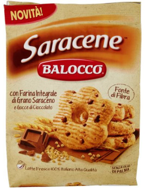 Balocco Saracene Farina Integrale Grano Saraceno Con Cioccolata gr.700