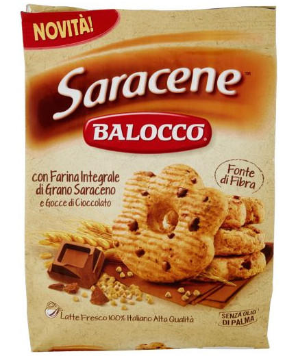 Balocco Saracene Farina Integrale Grano Saraceno Con Cioccolata gr.700