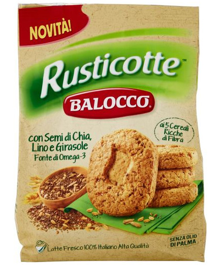 Balocco Rusticotte Con Semi Di Chia/Lino/Girasole gr.700