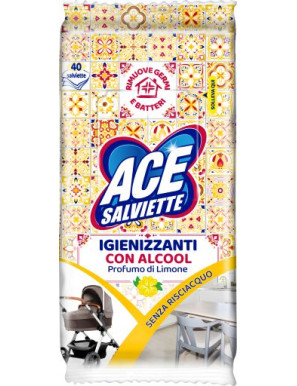 ACE SALVIETTE IGIENIZZANTI SGRASSANTI X40