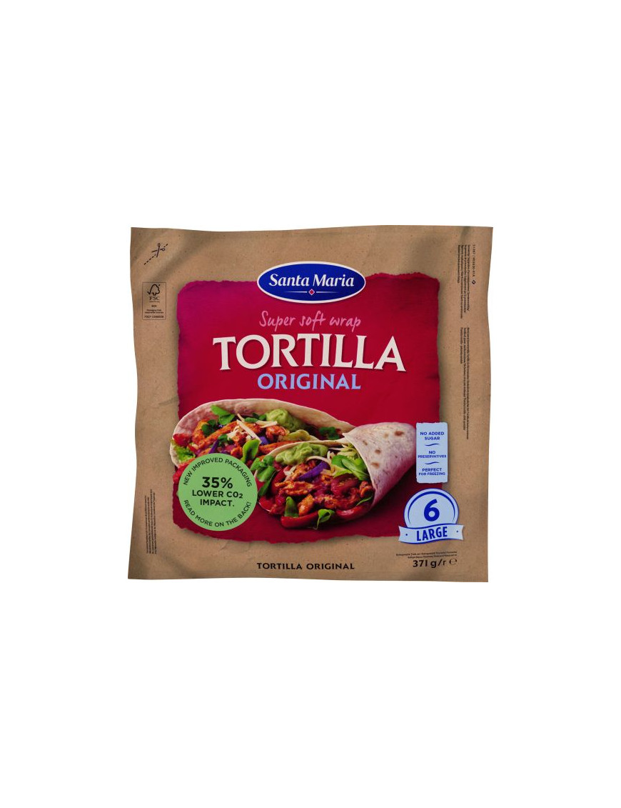 Santa Maria Wrap Tortillas Originals gr.371 (6Pz)