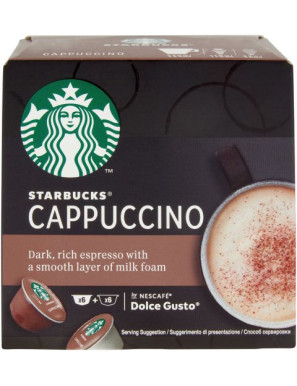 Starbucks White Cappuccino 12capsule -Compatibile Dolce Gusto-