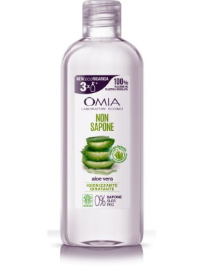 Omia Sapone Liquido Ecoricarica Nonsapone Aloe Vera BIO ml.750