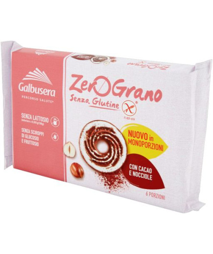 Galbusera Zerograno Frollino gr.220 Monoporzione Cacao Nocciola Senza Glutine