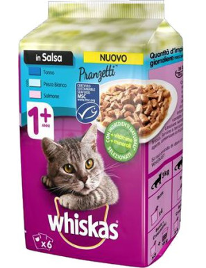 WHISKAS PRANZETTI PESCE G.50 X6