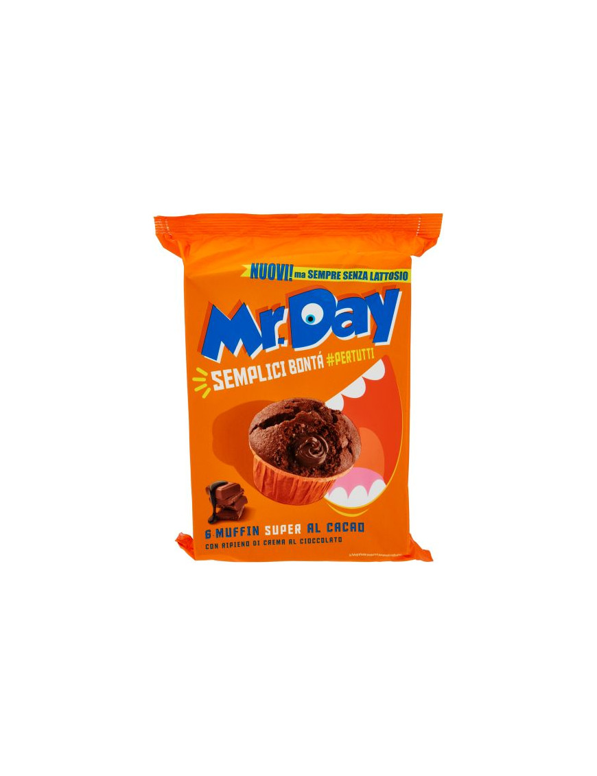 Vicenzi Mr.Day Muffin Cioccolato Senza Lattosio x6 gr.300