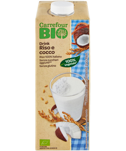 Carrefour Drink Riso Cocco BIO lt.1