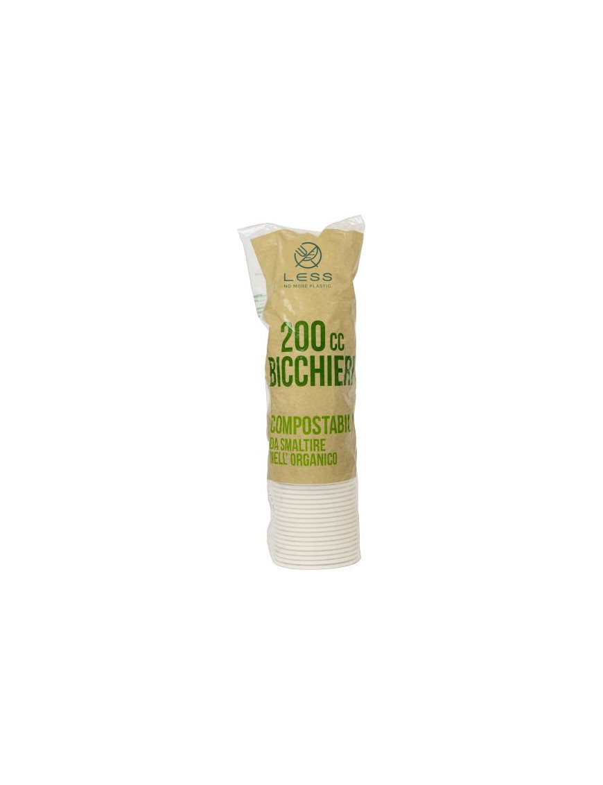 BIO  Less Bicchieri Compostabili pz 50