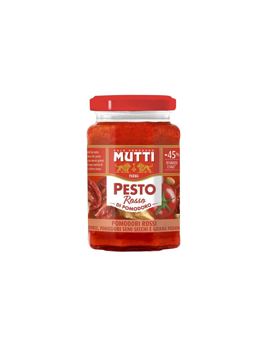 Mutti Pesto Rosso Di Pomodoro Bottiglia 180 gr.