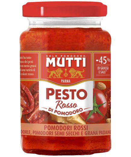 Mutti Pesto Rosso Di Pomodoro Bottiglia 180 gr.