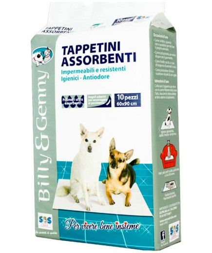 Sos Tappetini Assorbenti Per Cani cm.60X90 10 pezzi