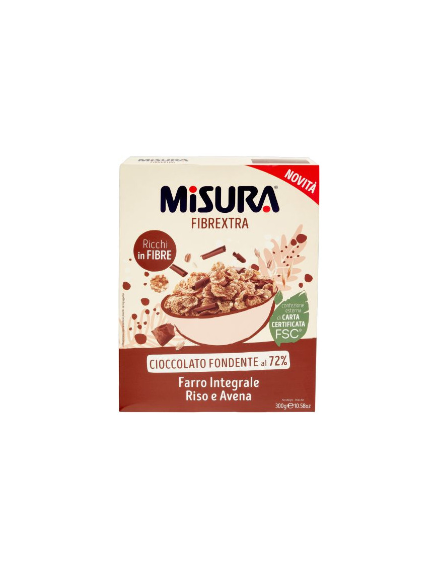 Misura Cereali Fibrextra Con Gocce Di Cioccolato gr.300
