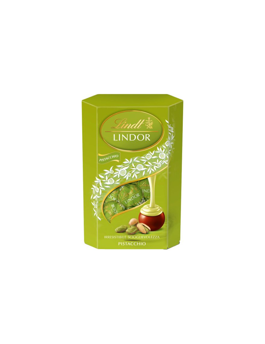 LINDT LINDOR CORNET G.200 PISTACCHIO -PRALINE- S/GLUT