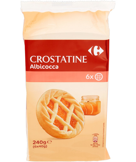 Carrefour Crostatina gr.240 Albicocca (6 Pezzi)