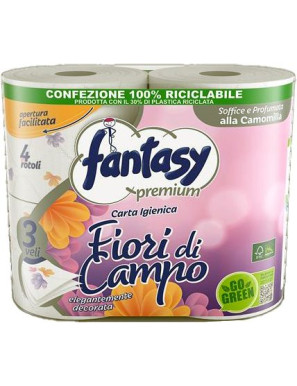 FANTASY CARTA IG.4 ROTOLI FIORI DI CAMPO 300 STRAPPI 3VELI