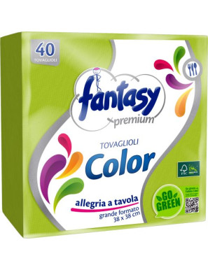 FANTASY TOVAGLIOLO 38X38 VERDE CEDRO X40 PZ 2V.