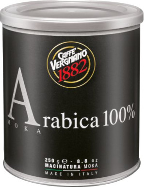 Vergnano Moka 100% Arabica gr.250 Lattina