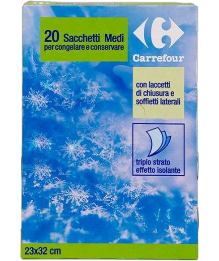 Carrefour Sacchetto Gelo Medi X20 Pezzi