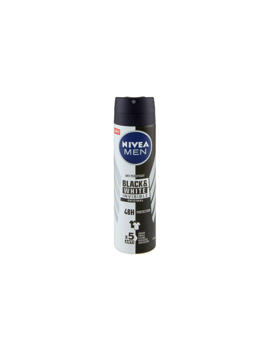 Nivea Deo Men Invisible Black&White Spray ml.150