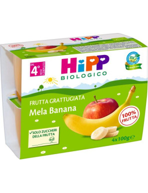HIPP FRUTTA GRATTUGGIATA MELABANANA 4X100G