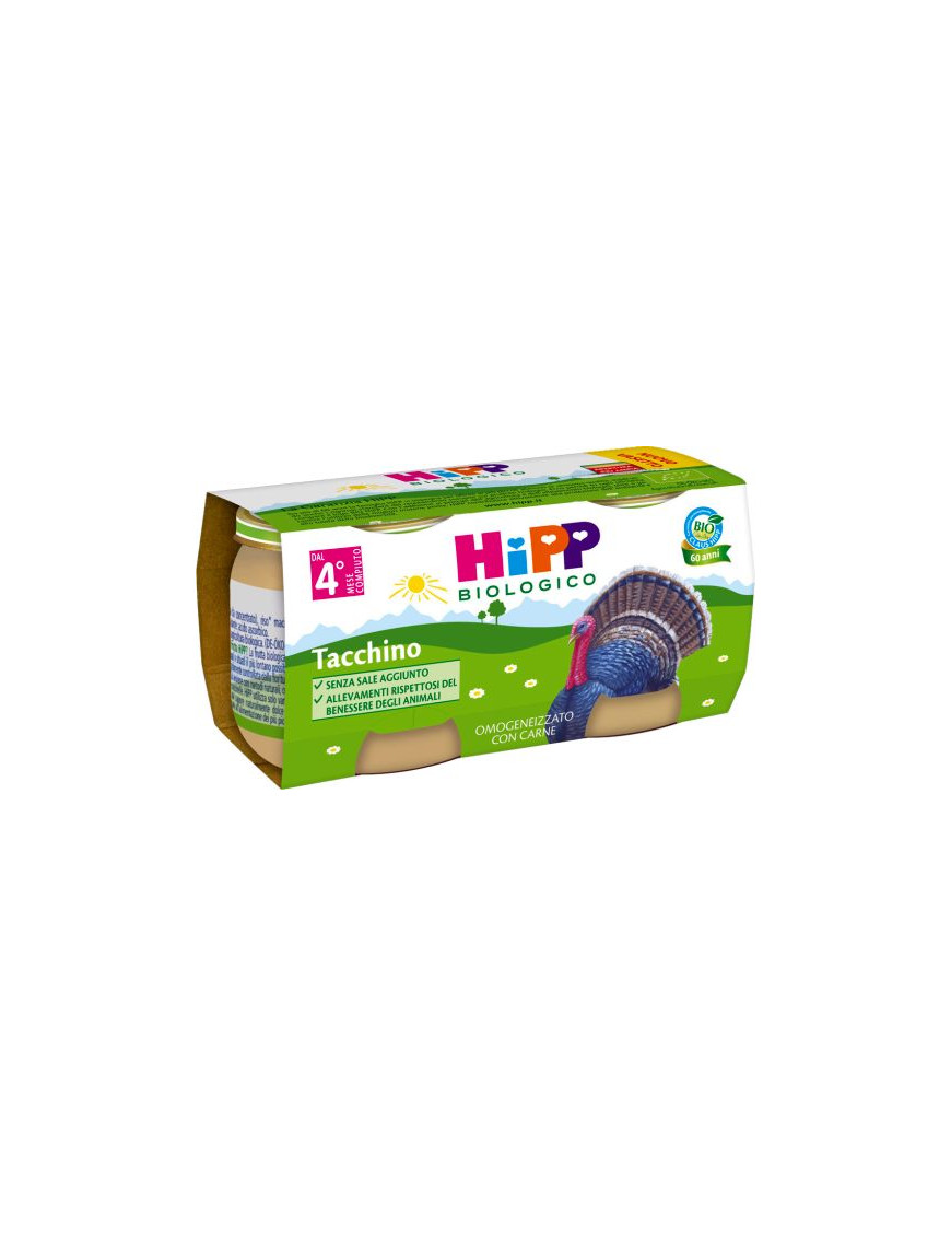 HIPP OMOGENEIZZATO TACCHINO 2X80G