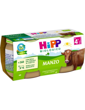 HIPP OMOGENEIZZATO MANZO 2X80G