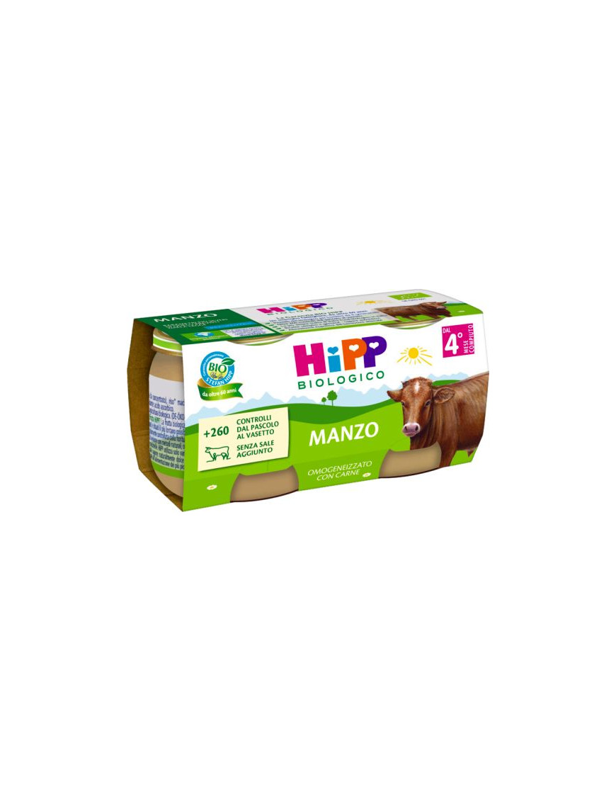 HIPP OMOGENEIZZATO MANZO 2X80G