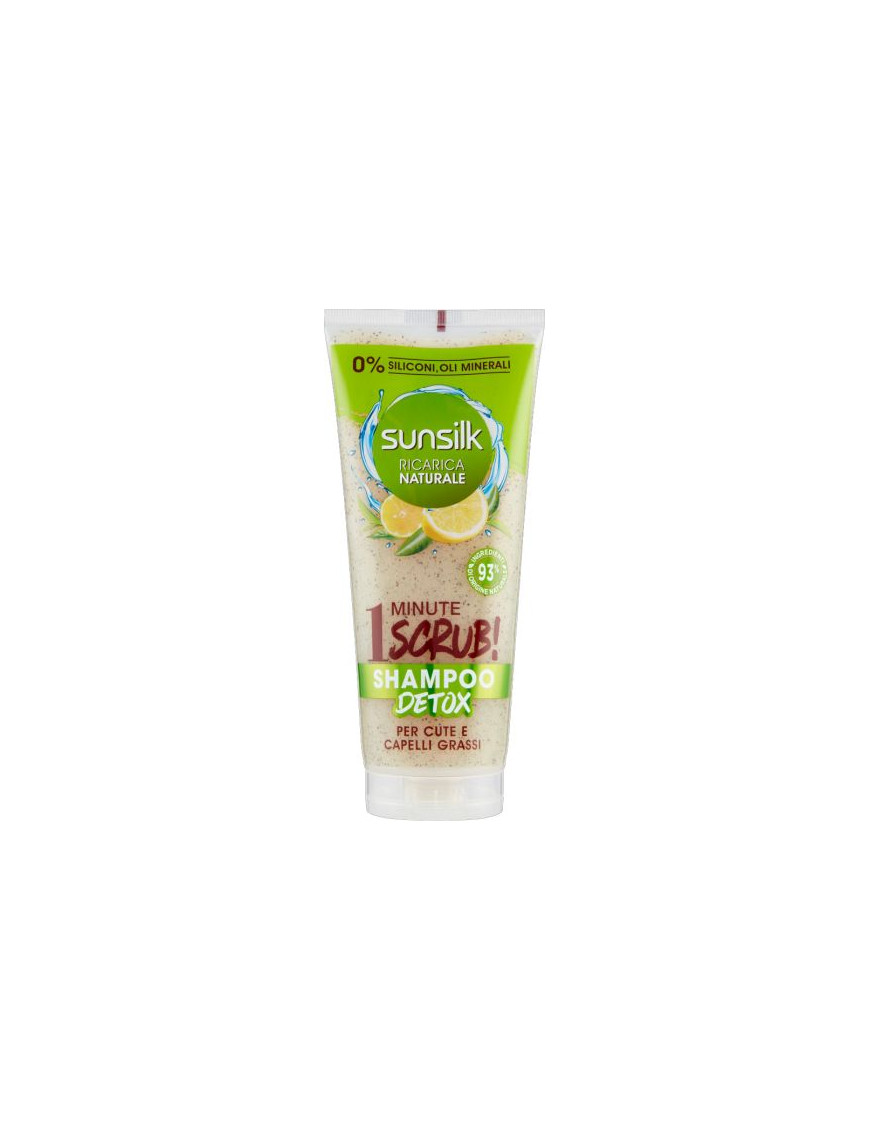 Sunsilk Shampoo 1 Minute Scrub Detox Capelli Grassi ml.200