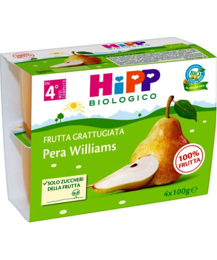HIPP FRUTTA GRATTUGGIATA PERAWILLIAMS 4X100G