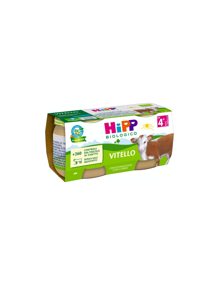 HIPP OMOGENEIZZATO VITELLO2X80G