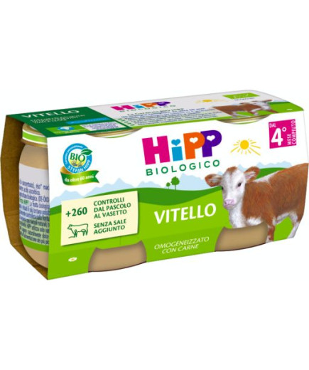 HIPP OMOGENEIZZATO VITELLO2X80G