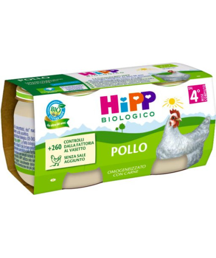 HIPP OMOGENEIZZATO POLLO 2X80G