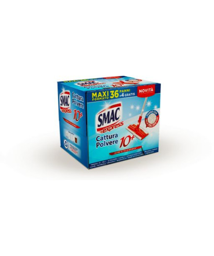 Smac Express Dry Ricarica 36+4 Panni Cattura Polvere