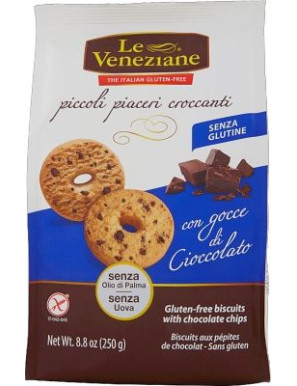 Le Veneziane Biscotti Con Gocce Di Cioccolato Senza Glutine gr.250