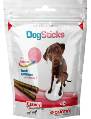 Crancy Snack Dog Sticks Salmone E Omega 3 X Cani gr.90