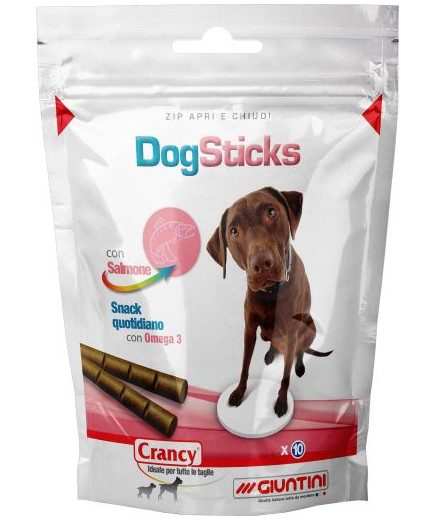 Crancy Snack Dog Sticks Salmone E Omega 3 X Cani gr.90