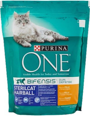 O.N.E. Cat Hairball Pollo E Cereali Integrali gr.800 Bifensis