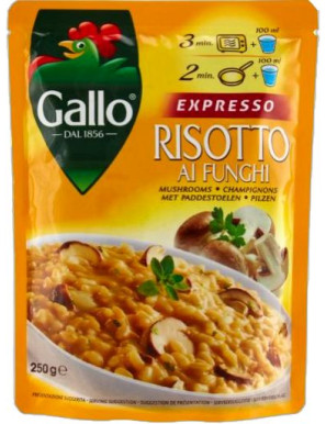 GALLO RISOTTO EXPRESSO FUNGHIPORCINI G.250 BS.