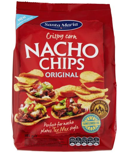 Santa Maria Nacho Chips Partyround gr.185