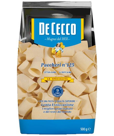 De Cecco Spec.Vasch. Paccheri gr.500 N°125