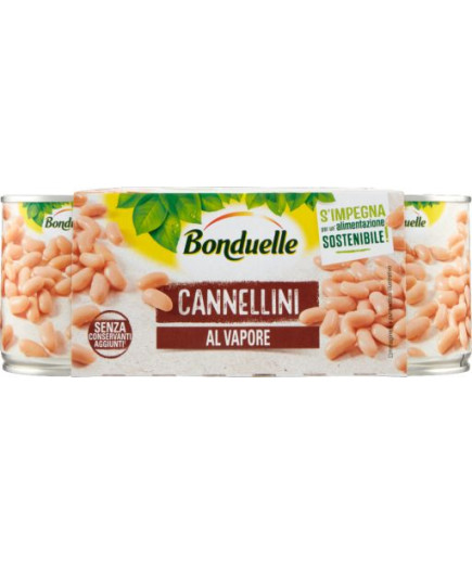 Bonduelle Fagioli Cannellini  Cotti A Vapore gr.175X3