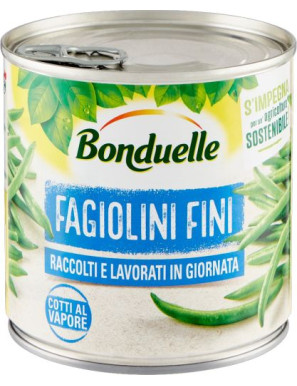 BONDUELLE FAGIOLINI FINIGR 295 LATTA COTTI A VAPORE