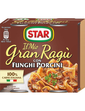 STAR RAGU' FUNGHI PORCINI G.180X2 CARNE ITALIANA