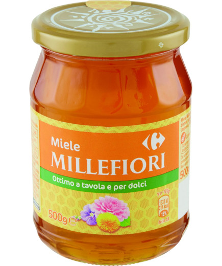 Carrefour Miele Millefiori Vaso Vetro gr.500