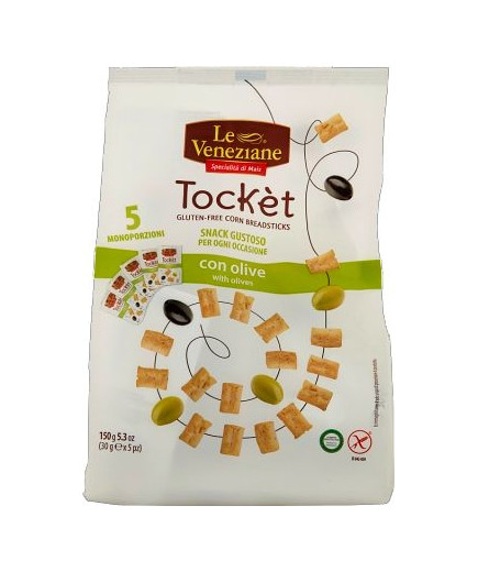 Le Veneziane Tocket Multipack Con Olive Senza Glutine gr.30X5