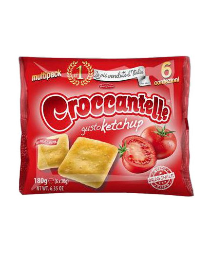 Forno Damiani Croccantelle Multipack Gusto Ketchup 6 Pezzi per gr.30 - gr.180