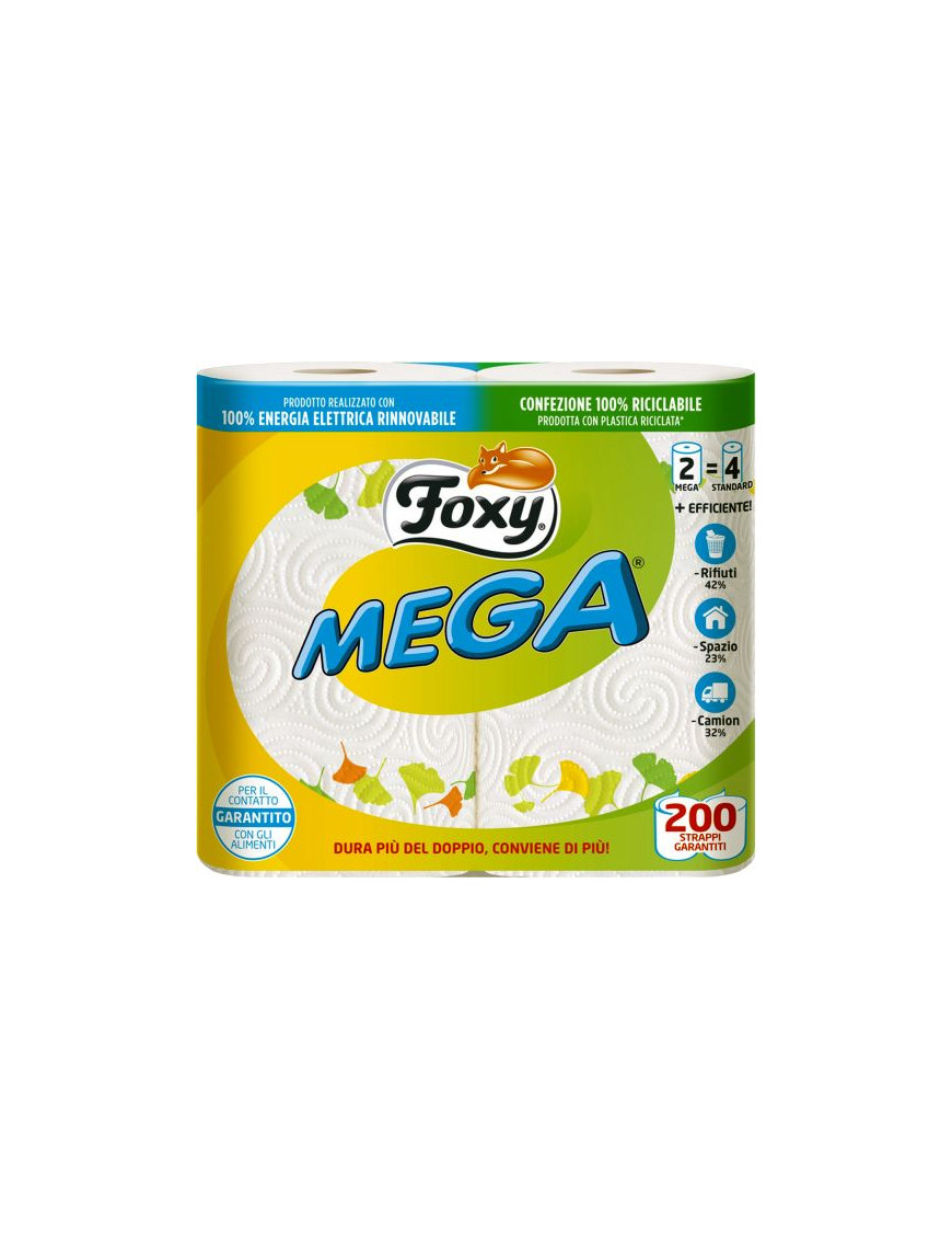 FOXY MEGA CARTA CUCINA 2 ROTOLI 2 VELI DEC.