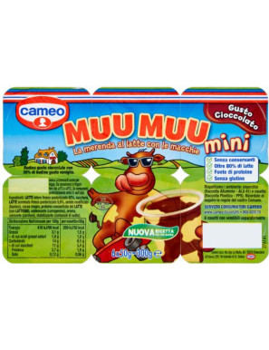 Cameo Muu Muu Mini Cioccolato gr.50X6