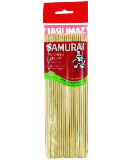 Samurai Spiedi Bambu Deluxe cm.20X0,035 X75 pz.
