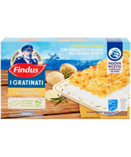 Findus Filetti Di Merluzzo Gratinati Con Patate E Rosmarino gr.380